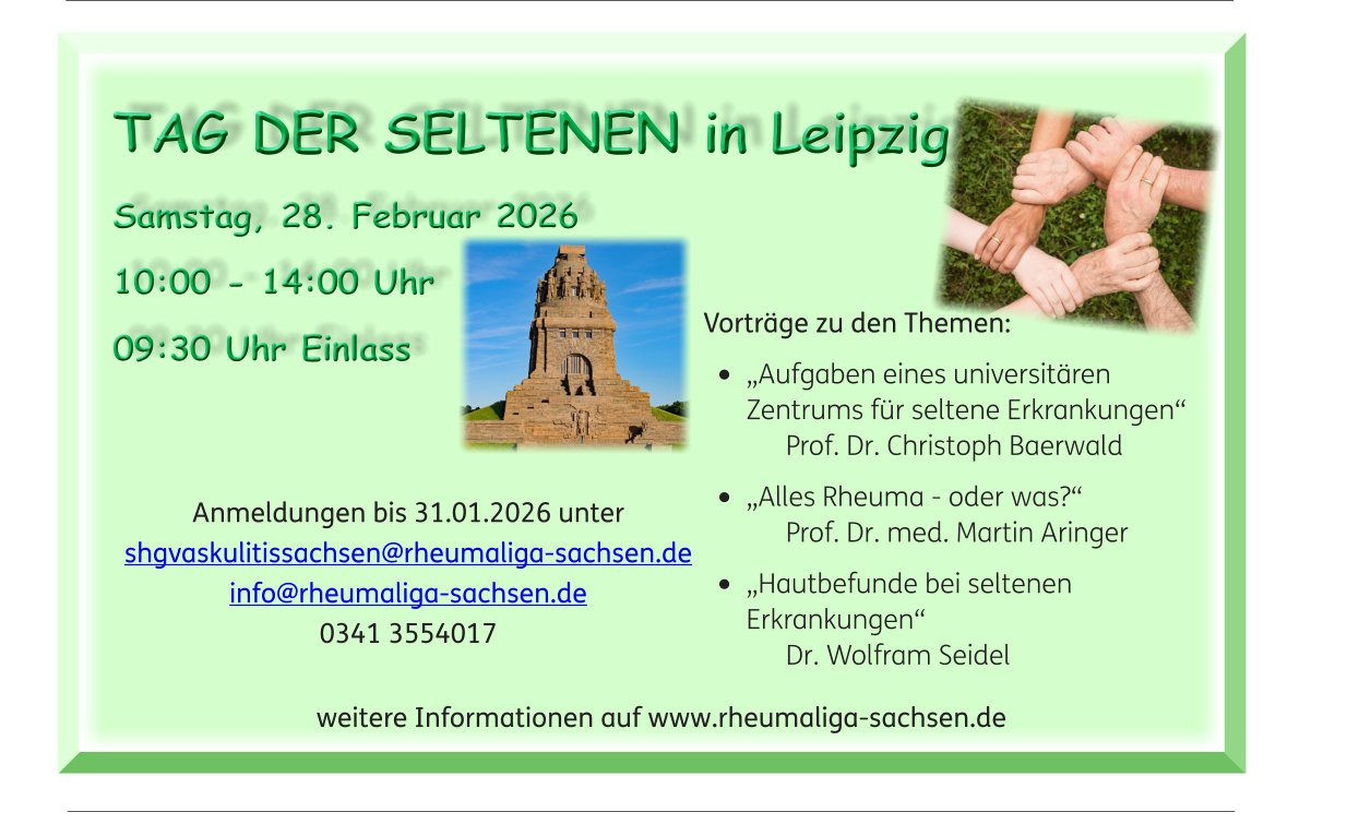Tag der Seltenen, Veranstaltung am 28. Februar 2026